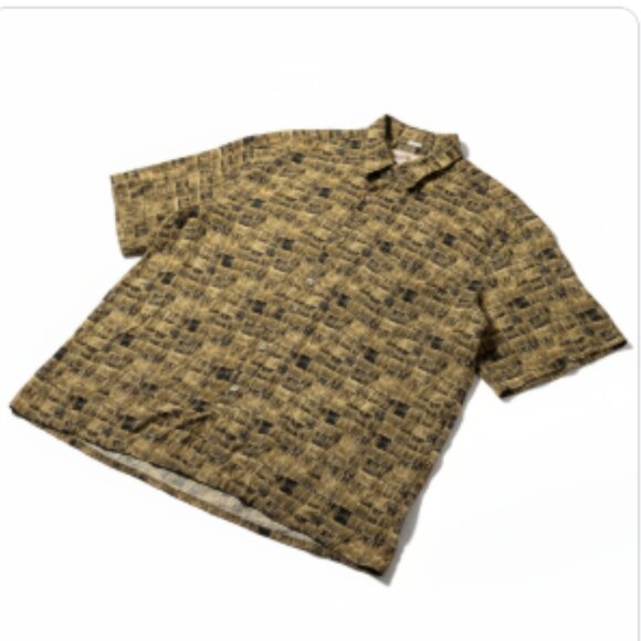 Campia Moda Men’s Hawaiian Shirt Size L Short Sleeve Button Front Collar EUC - Picture 4 of 15